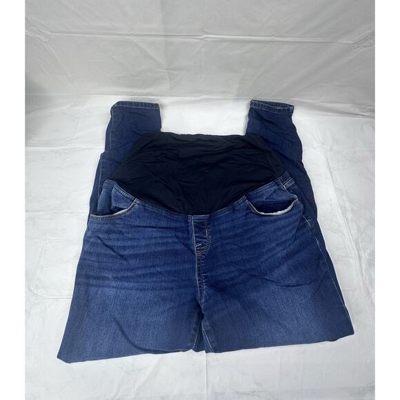 Isabel Maternity Jeans 14 Over The Belly Skinny Lot Of 2 - Picture 2 of 10